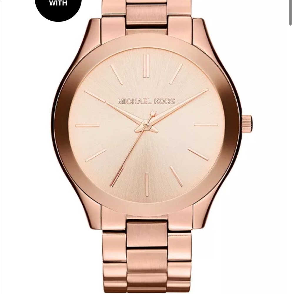 Michael Kors
Unisex Slim Runway Rose Gold-Tone